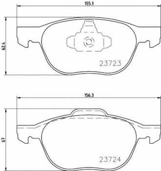 Колодки nibk pn0365